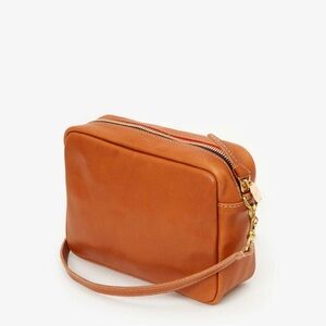 Clare V Midi Leather Sac Tan Nepetto Leather Crossbody Bag